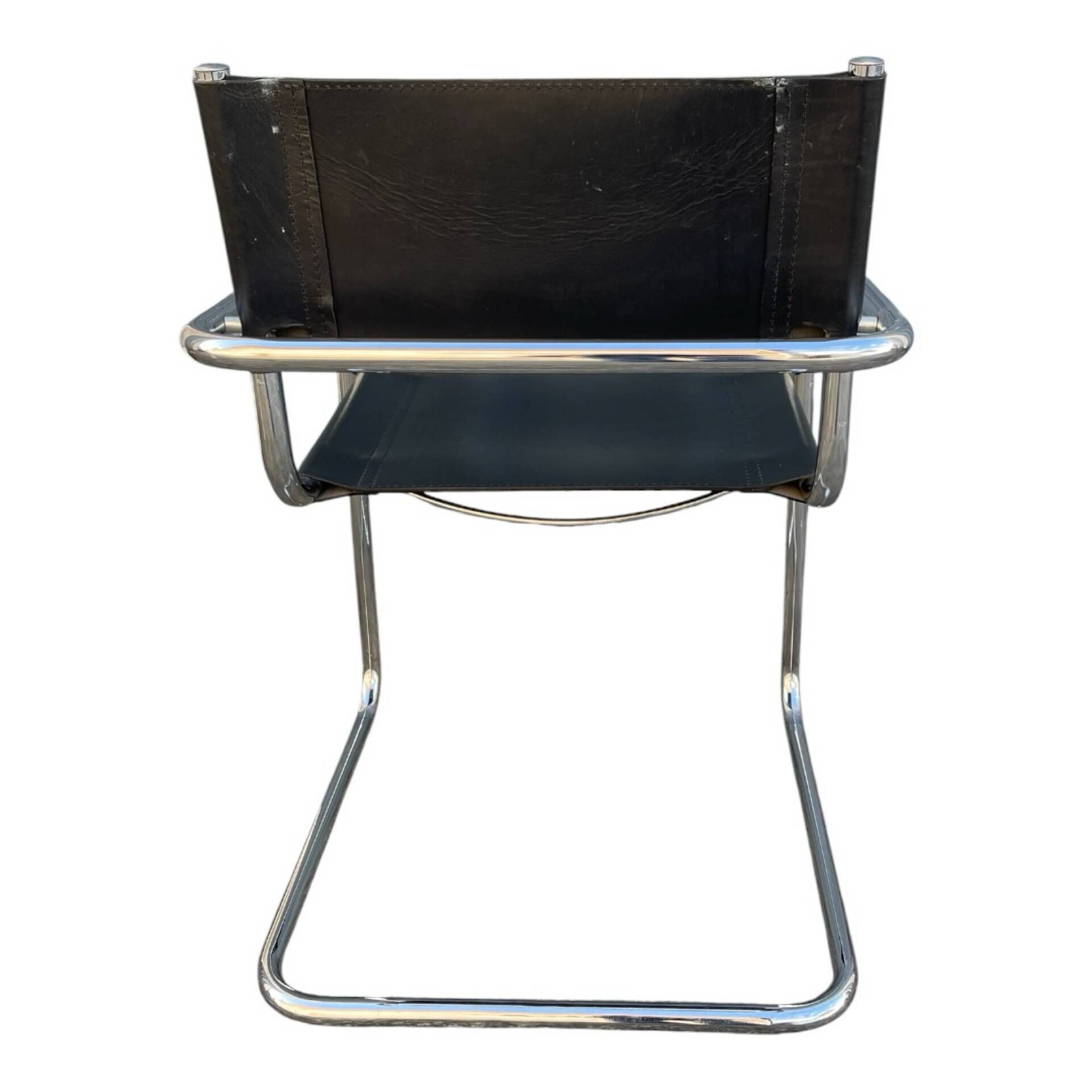 Cantilever armchair MR20 (Mies van der Rohe) with armrests