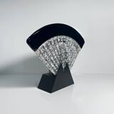 Large Murano glass fan lamp - 1980s Art Deco