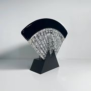 Large Murano glass fan lamp - 1980s Art Deco