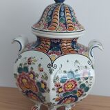 Delft earthenware covered vase