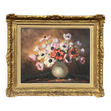 Clémence Biron. Still life with flowers.