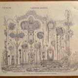 Old lithograph on Mozart's house from 1922