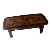 table basse motif floral