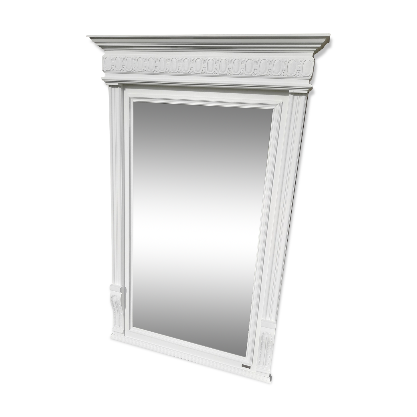 Beveled trumeau mirror