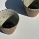 Set of 2 cups / mug Indonesian ceramic (matte brown)