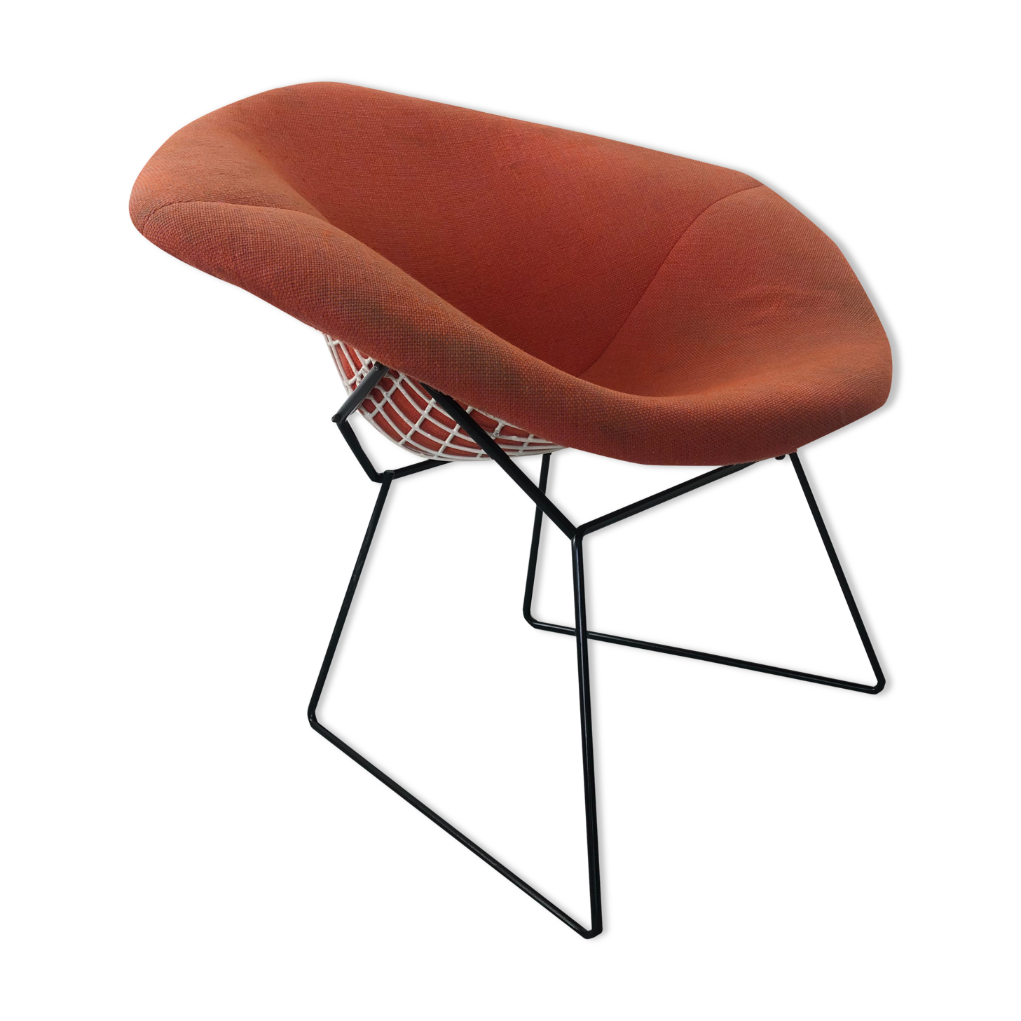 Vintage Diamond 421 Lounge Chair by Harry Bertoia for Knoll International