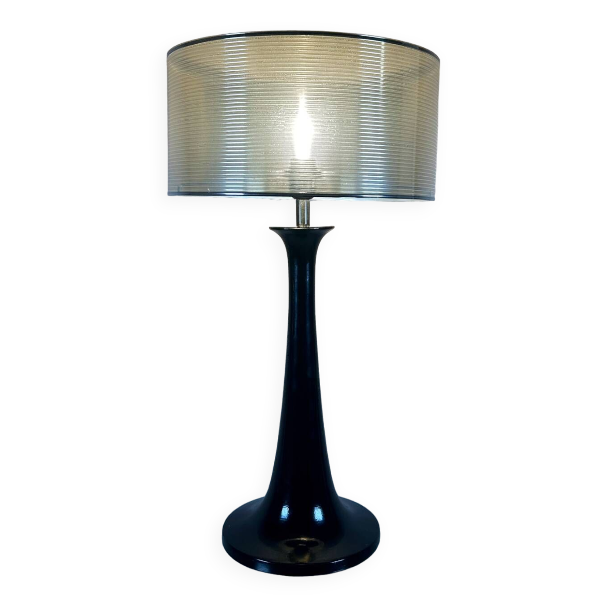 Large 80s designer tulip foot lamp