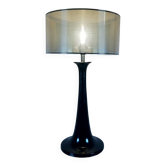 Large 80s designer tulip foot lamp