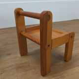 Baumann children's pine desk and chair, 1970