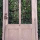 Porte ancienne vitrée 211,5x105,5cm et son cadre porte d'entrée