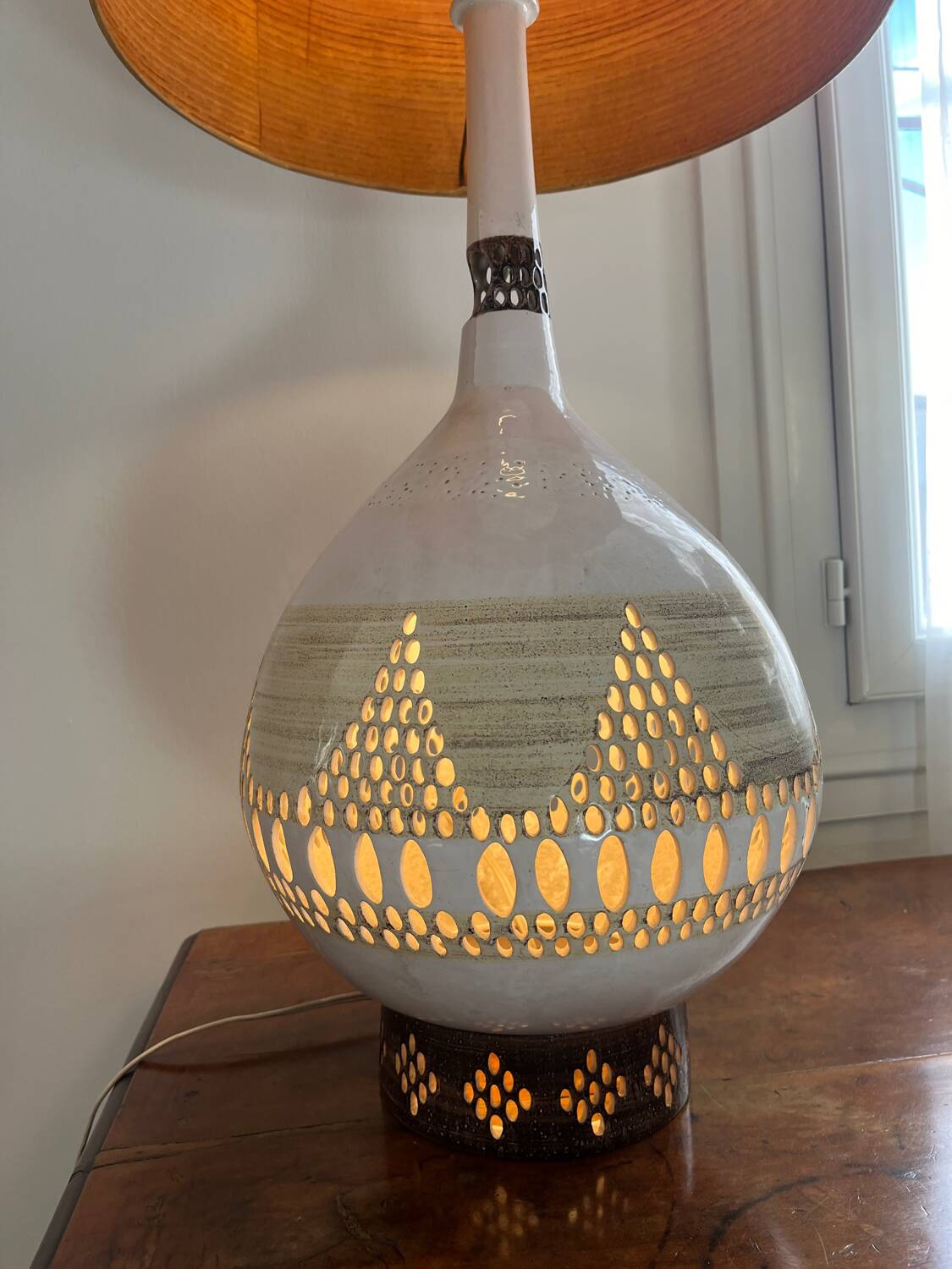 Ceramic lamp G. Pelletier 1960