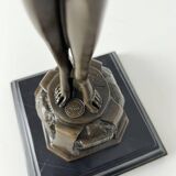 Philips, Art Deco Sculpture of a Nude Woman, 20th Century, Bronze
