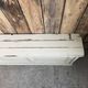 Vintage patinated work cabinet with sliding doors (renovated)