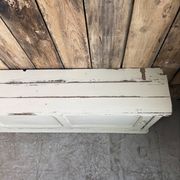 Vintage patinated work cabinet with sliding doors (renovated)
