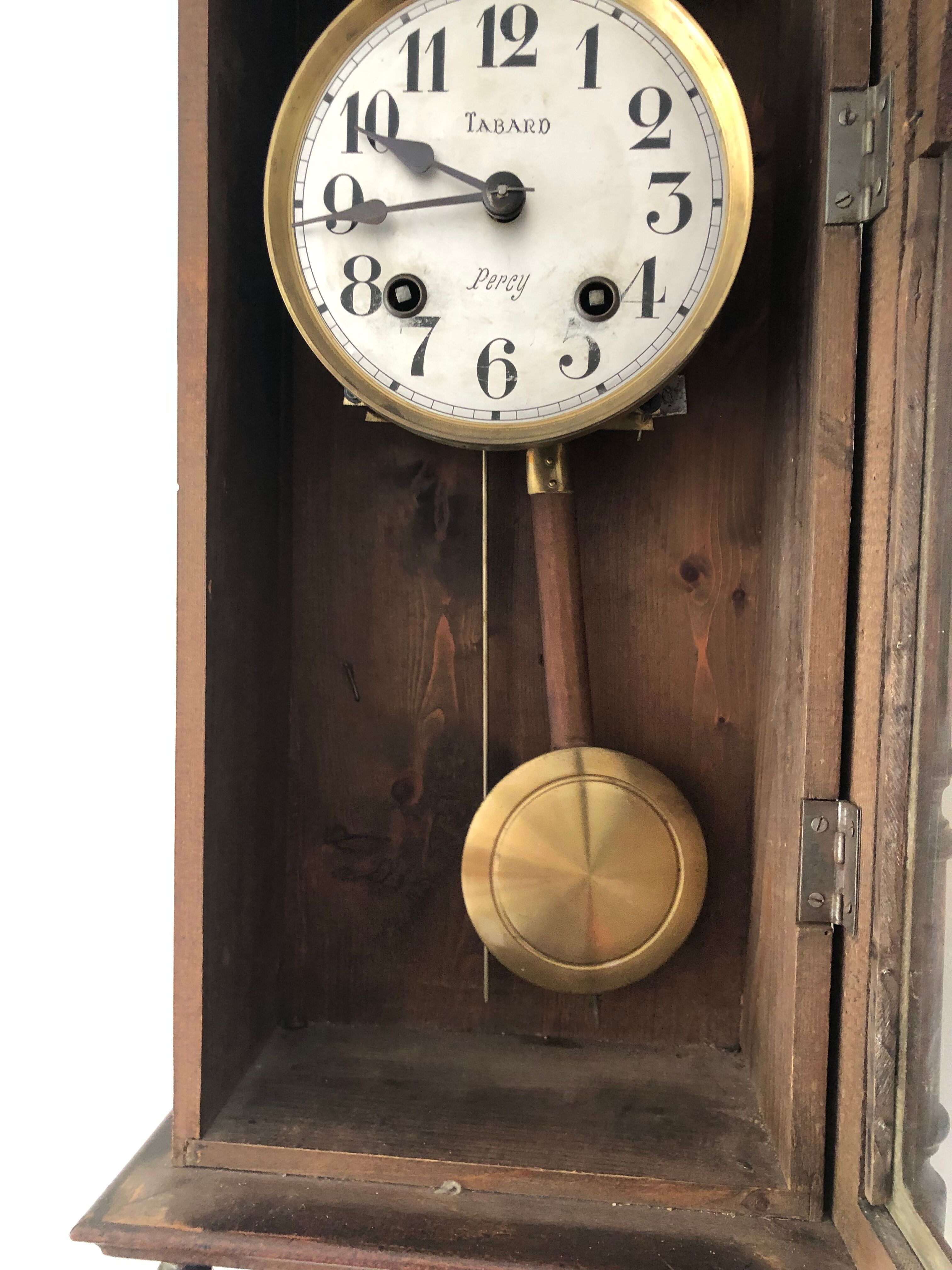Antique wall chime clock