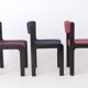 Set of 6 Vintage German Dining Chairs, 1950s–1960s, Black Beechwood