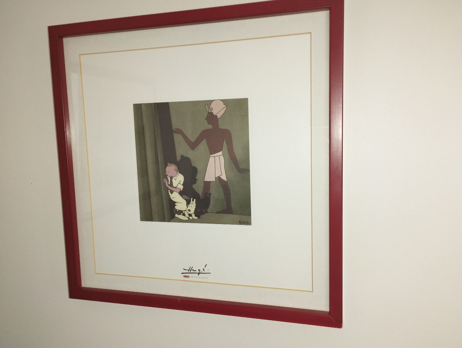 Lithograph Tintin The cigars of the pharaoh 1000 copies