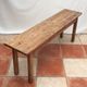 Light wood farmhouse bench around the years 1960-1970 dimension: height -44.5cm- width -103cm-