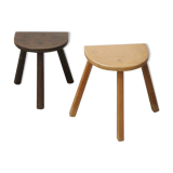 Duo of tripod stools