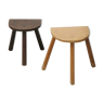 Duo of tripod stools
