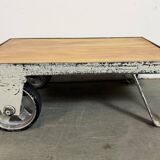 Grey Industrial Coffee Table Cart, 1960s