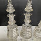 Set of 3 Art Deco crystal bottles