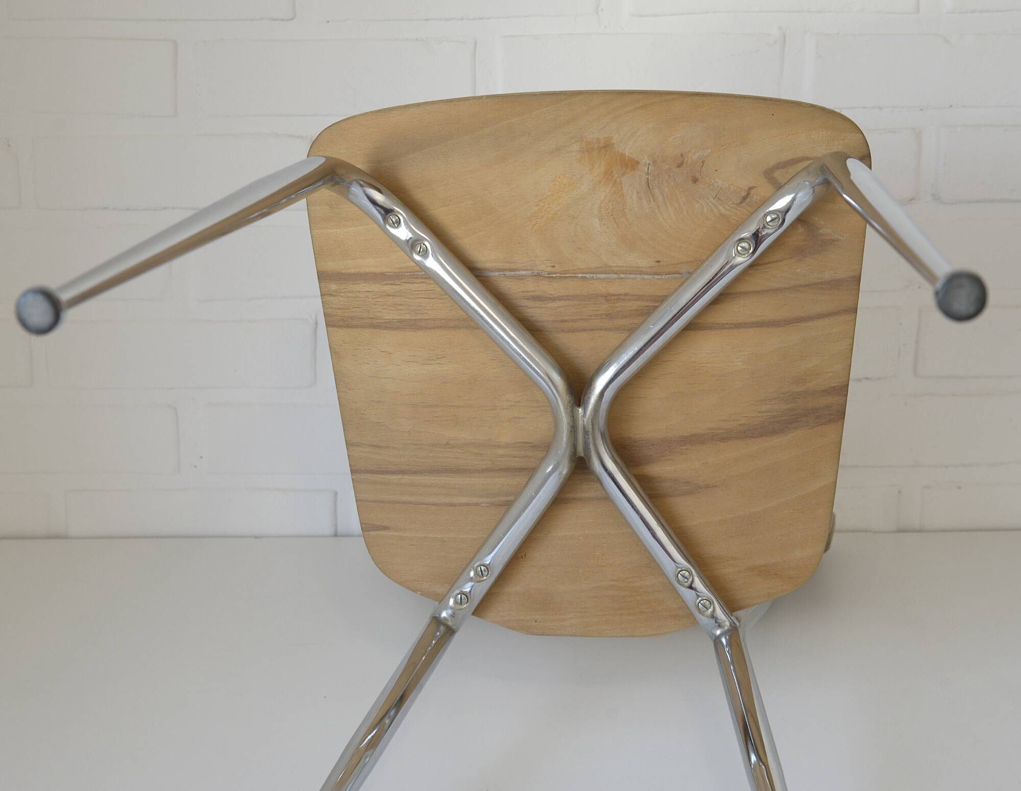 Set of 4 Vintage Dining Chairs Space Age Mid Century Modern Italy 1950's
