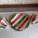 Cups and saucers polychrome Sarreguemines decoration Feria, vintage 30s-50s