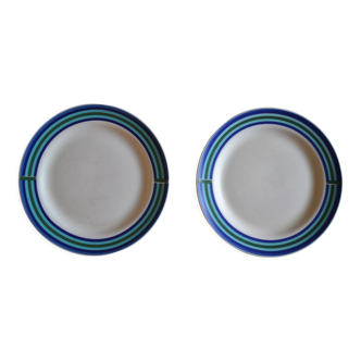 2 assiettes par gio ponti pour Richard Ginori