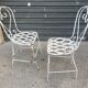 Chaises de jardin en fer forgé début XXème