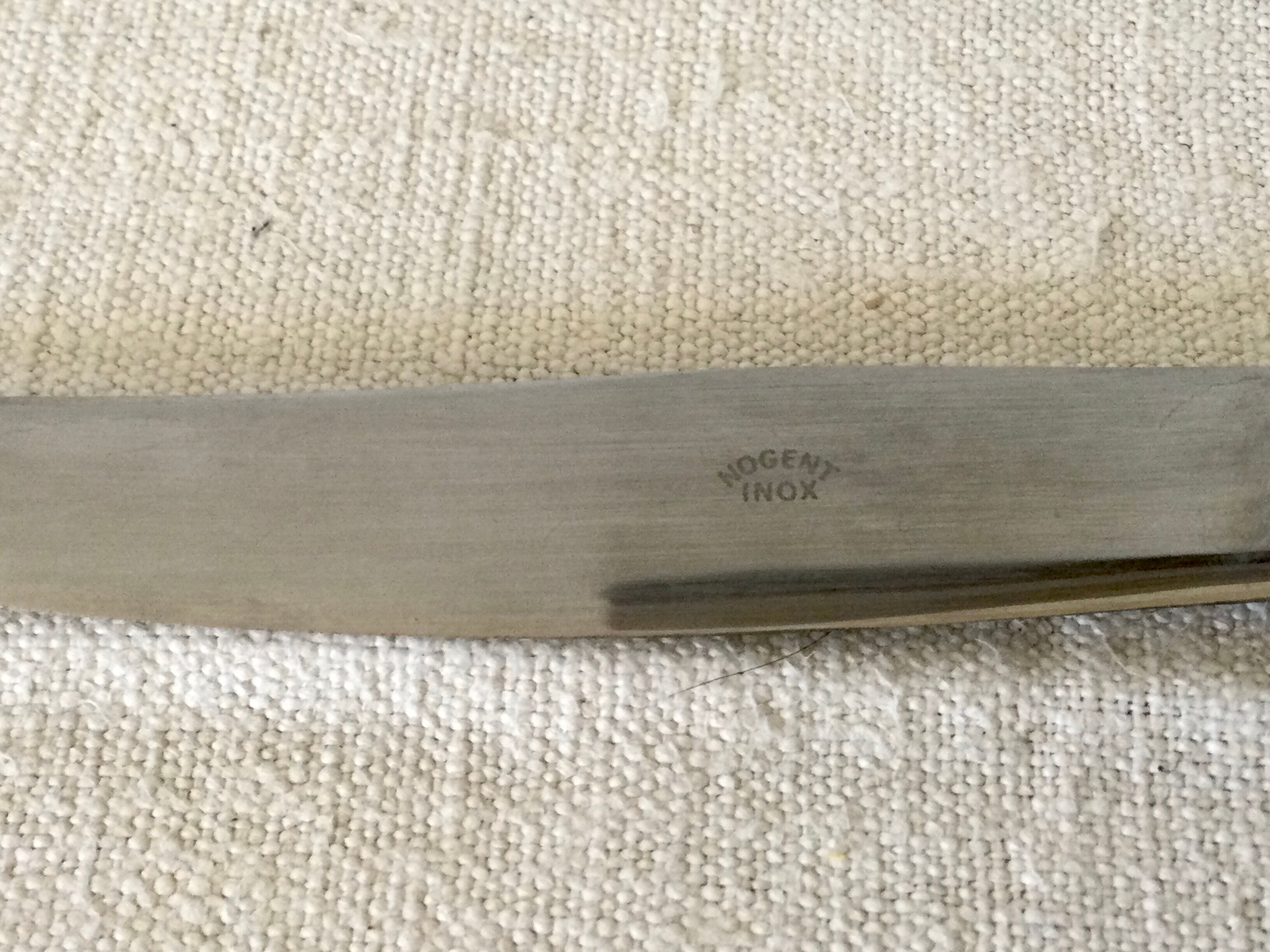 Cheese knives or silver metal dessert