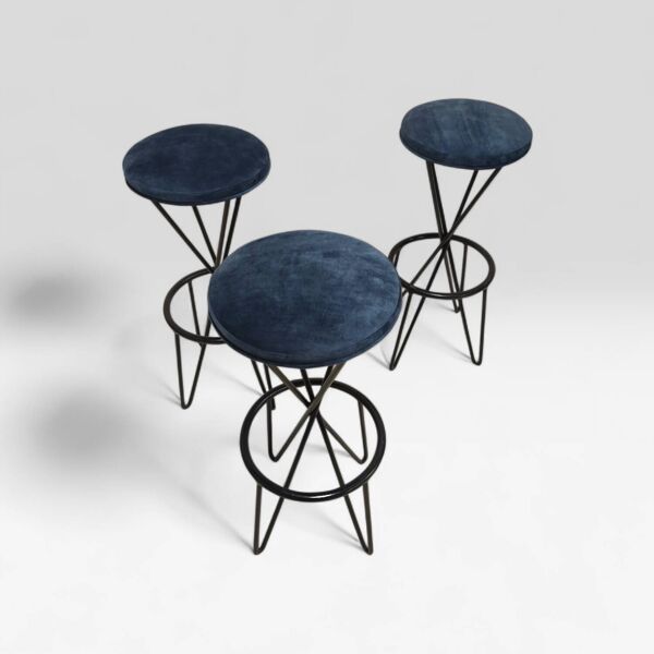 Tabouret (3) modèle CM127, Thonet, 1950