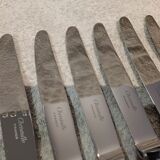 12 silver-plated dessert knives by Christofle Malmaison