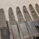12 silver-plated dessert knives by Christofle Malmaison