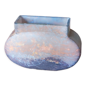 Daum vase in marmoreen glass from the 30s