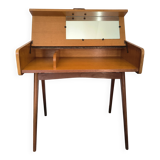Oak veneer console dressing table