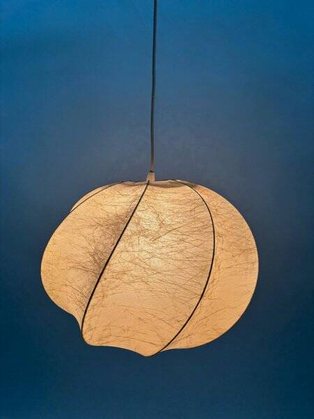 Mid-Century Modern Cocoon Pendant Light, Italy, 1960s