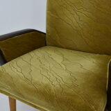 Midcentury Leather Armchairs Designed by Miroslav Navrátil, 1970s