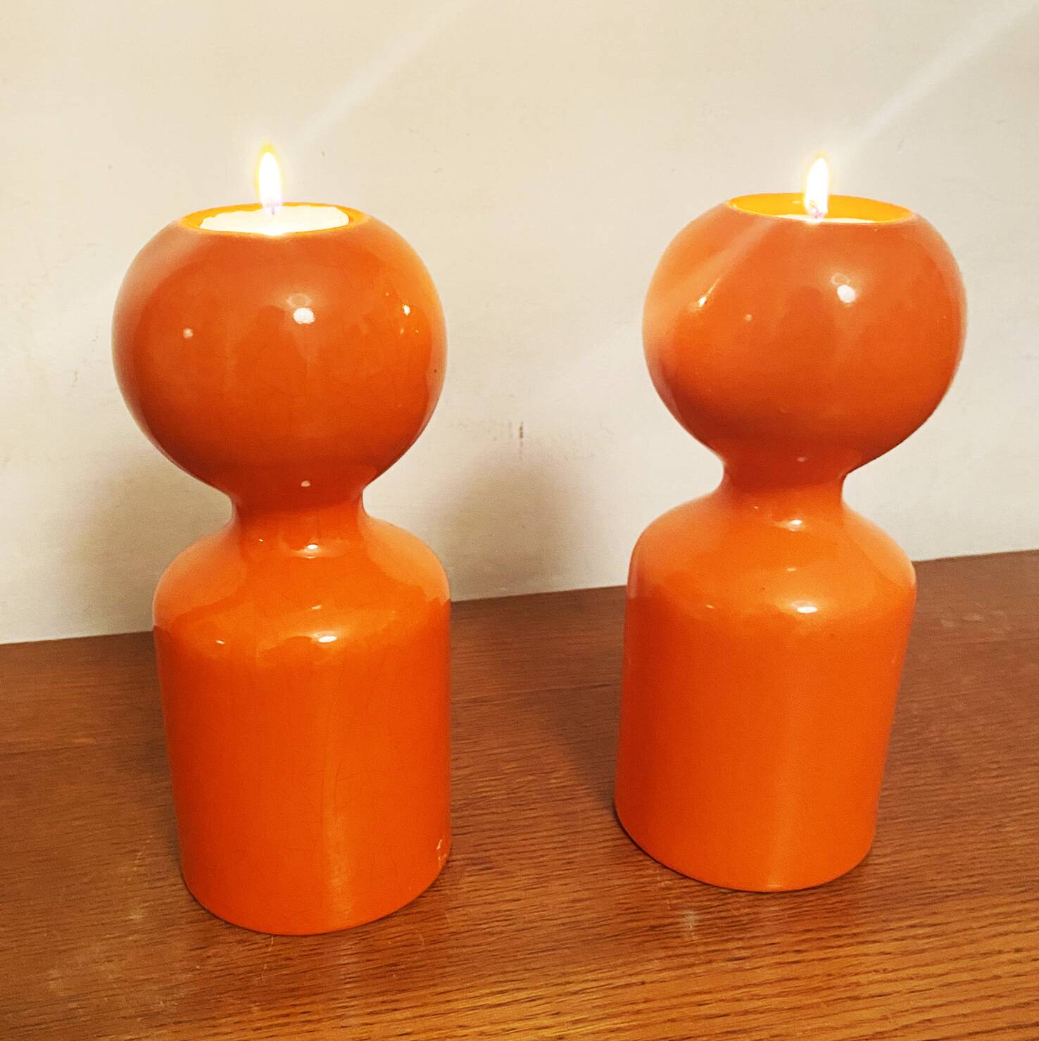 Pair of Liisi Beckmann Candlesticks for Gabbianelli, 1960s