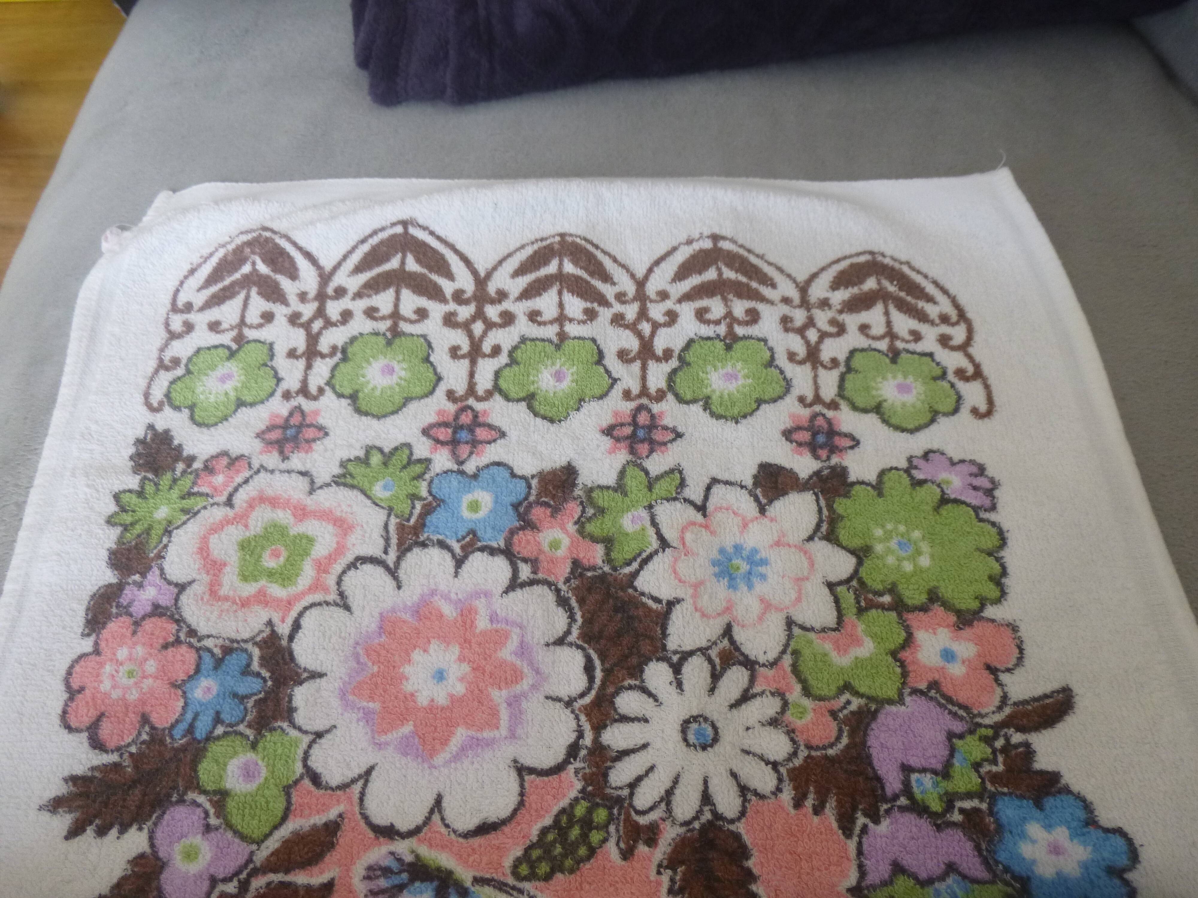 60s terry kitchen towel