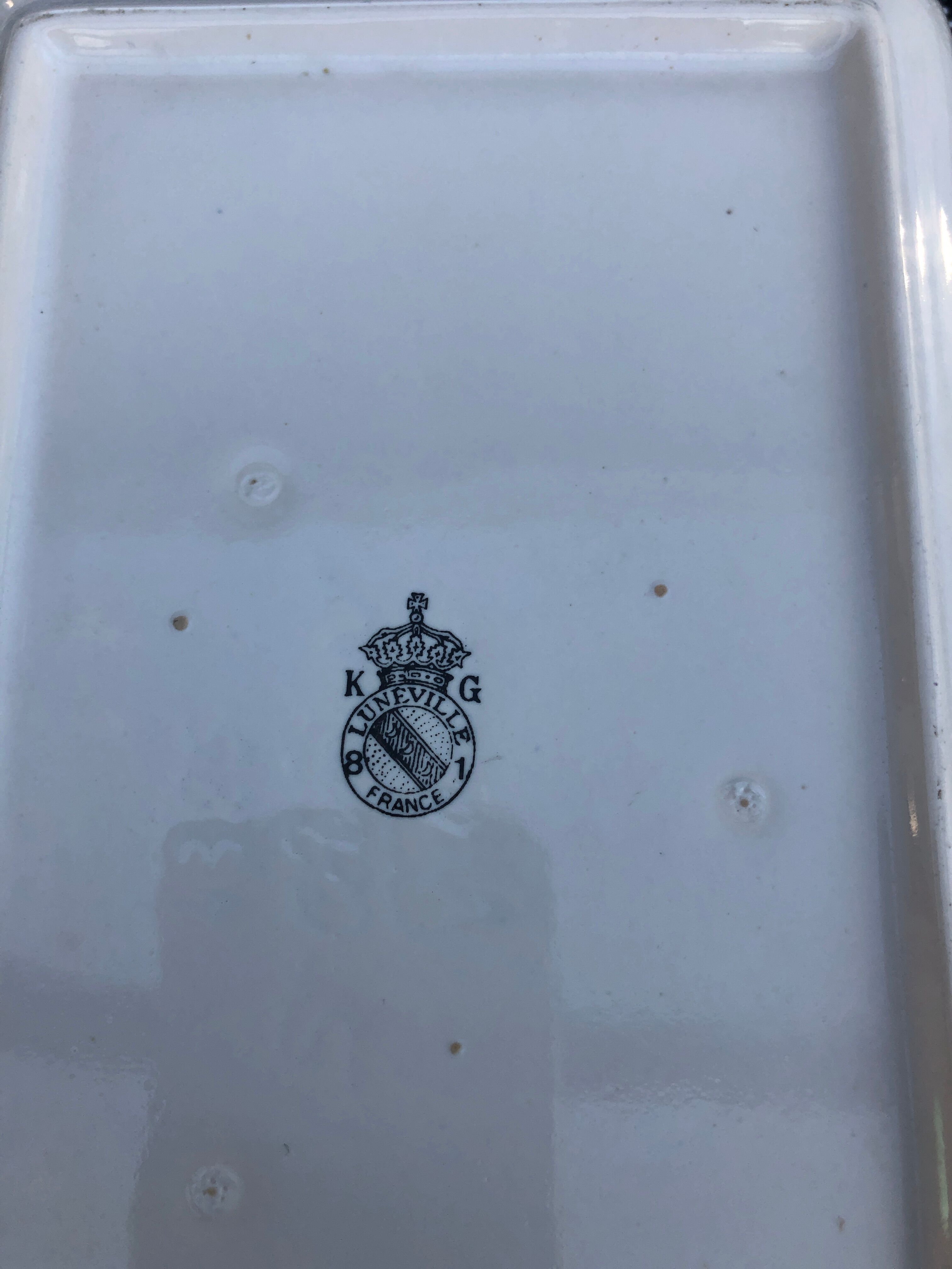 Luneville butter dish