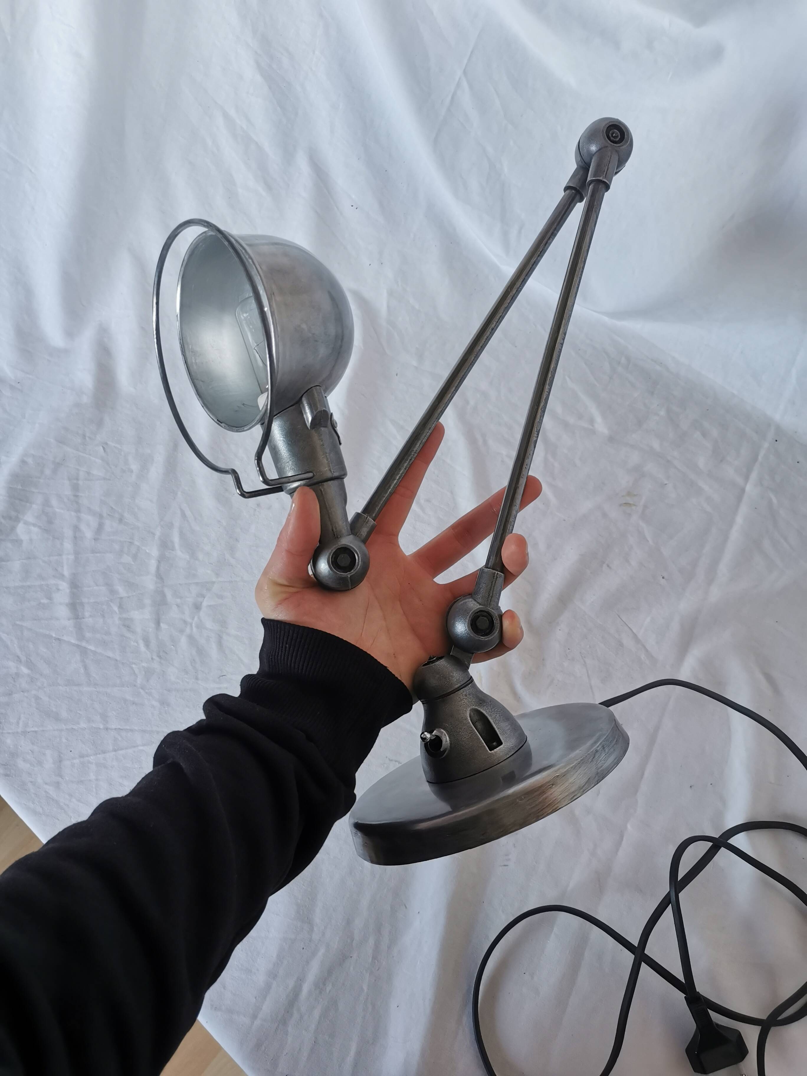 Jieldé SI333 lamp, raw steel, Lyon, France