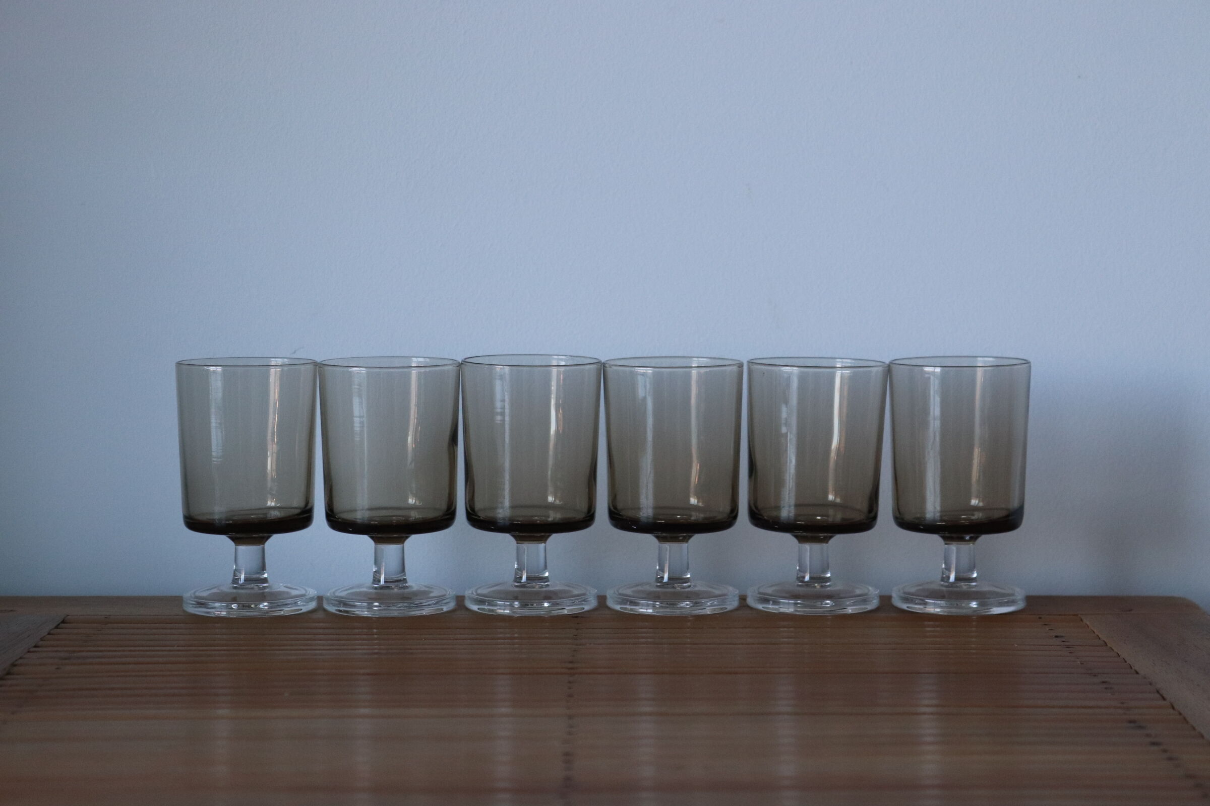 Set de 6 verres à pied fumés Luminarc