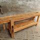 Old workbench XXL side table counter