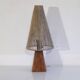 Lampe scandinave en bois et corde 1960