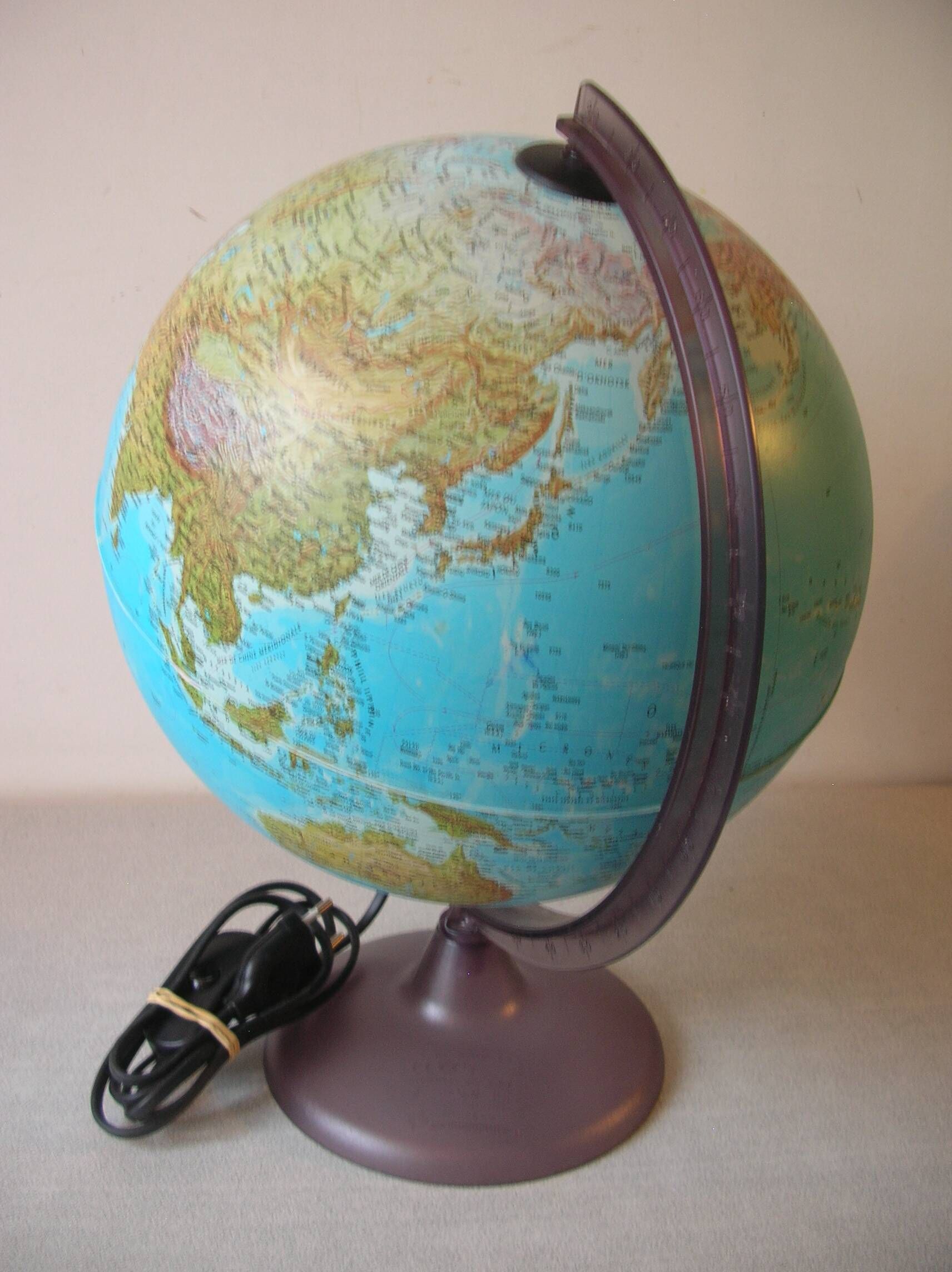 Luminous terrestrial globe world map lamp Tecnodidattica teenage bedroom decoration