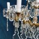 Chandelier, bronze, Louis XV style crystal