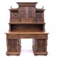 Bureau de style Renaissance antique, France, vers 1880.