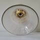 Porcelain wall lamp and Holophane style glass