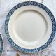 6 Longchamp Terre de fer dinner plates, René model, Made in France
